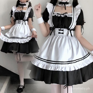 Details about   Cute Lolita Maid Cosplay Japanese Anime Uniform Dress Costume Outfit Plus Size