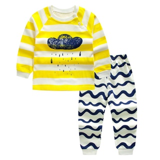 2pcs/set Long Sleeve Pyjamas Baby boys Clothing Cartoon  Printed Clothing suits #7