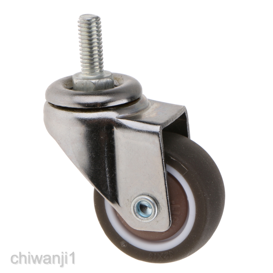 Color : T4, Size : 4 inch with brake MUMA 4-inch Universal Brake Wheel Industrial/Furniture Trolley Wheel Expanded Screw Composite Pipe Furniture Caster Load 200kg 4pcs 