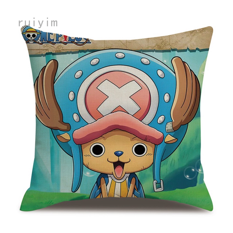 Anime One Piece Peach Pillowcase Home Decoration Soft Car Sofa