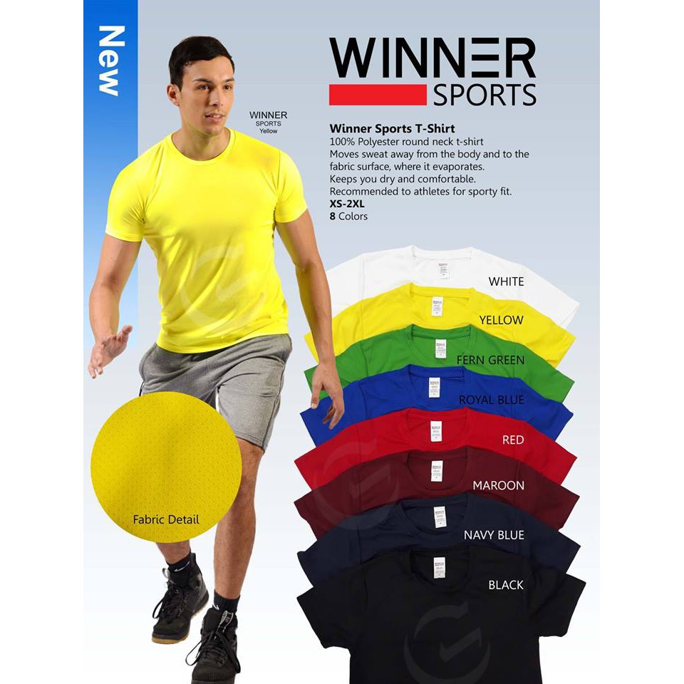 WINNER SPORTS DRIFIT MEN'S TSHIRT Shopee Philippines