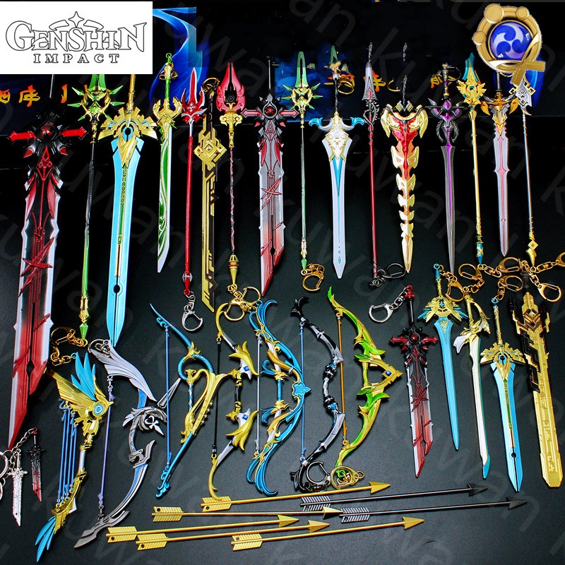 Genshin Impact Sword Keychain Alloy Weapon Model Toys Anime Key Collection  Decoration kids Gift | Shopee Philippines