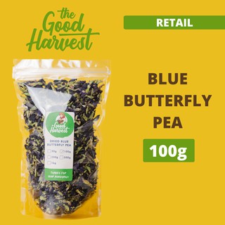 Dried Blue Butterfly Pea Blue Tea Clitoria Ternatea Flowers 100g #2