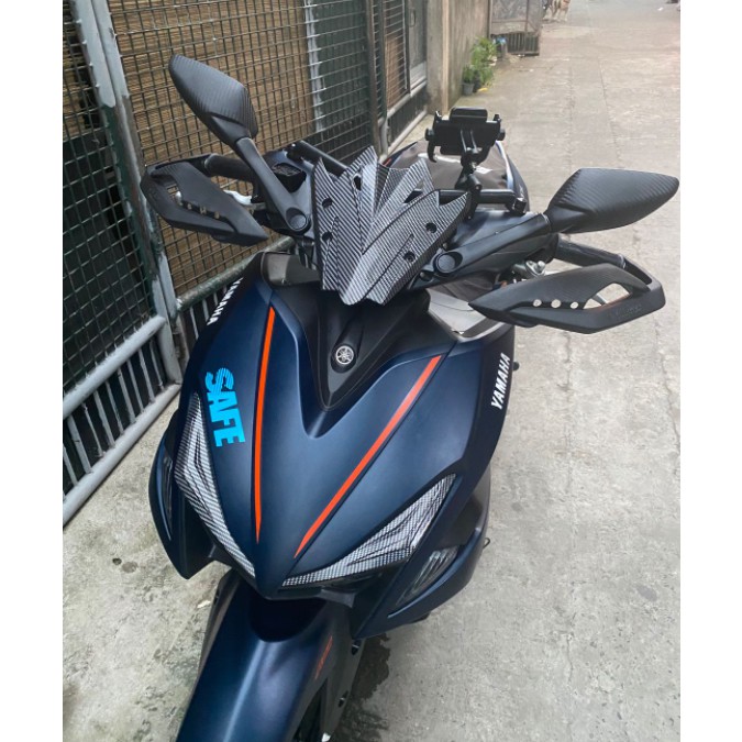 Yamaha Aerox V2 V1 Side Mirror Bracket and visor Windshield SET Rapid