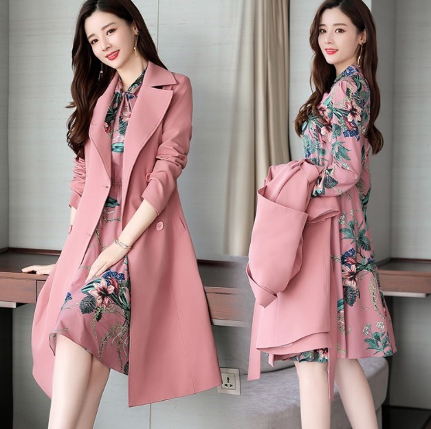 long coat and dress