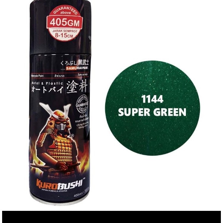 Samurai Paint 1144 Super Green Metallic 400ml | Shopee Philippines