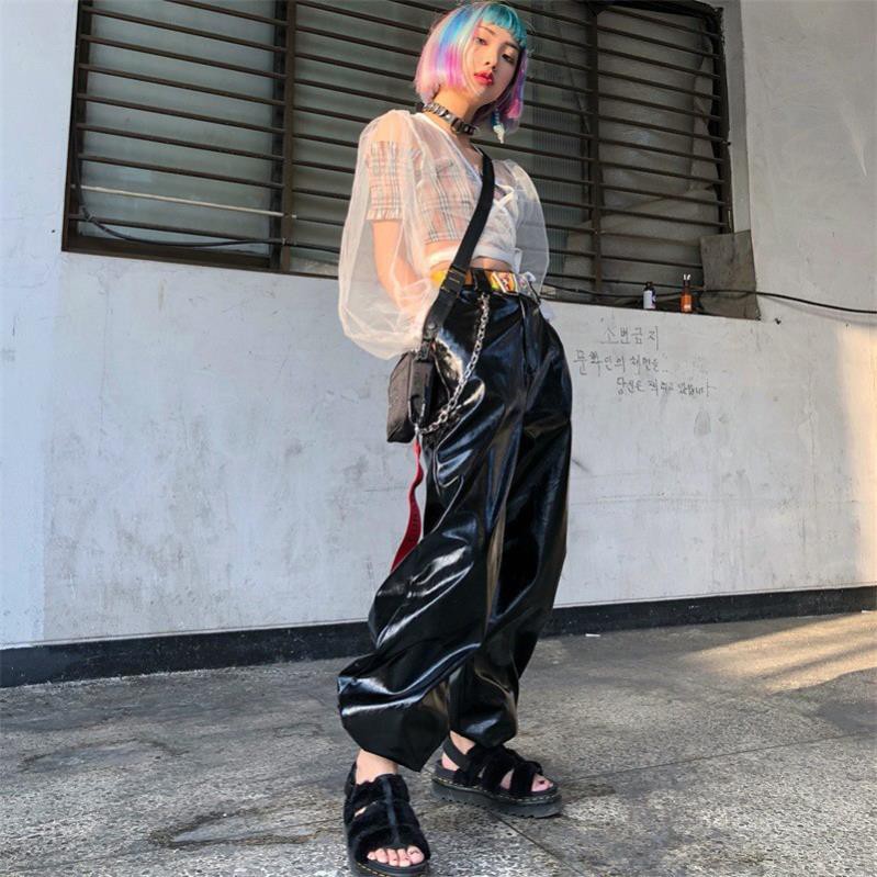 leather pants loose