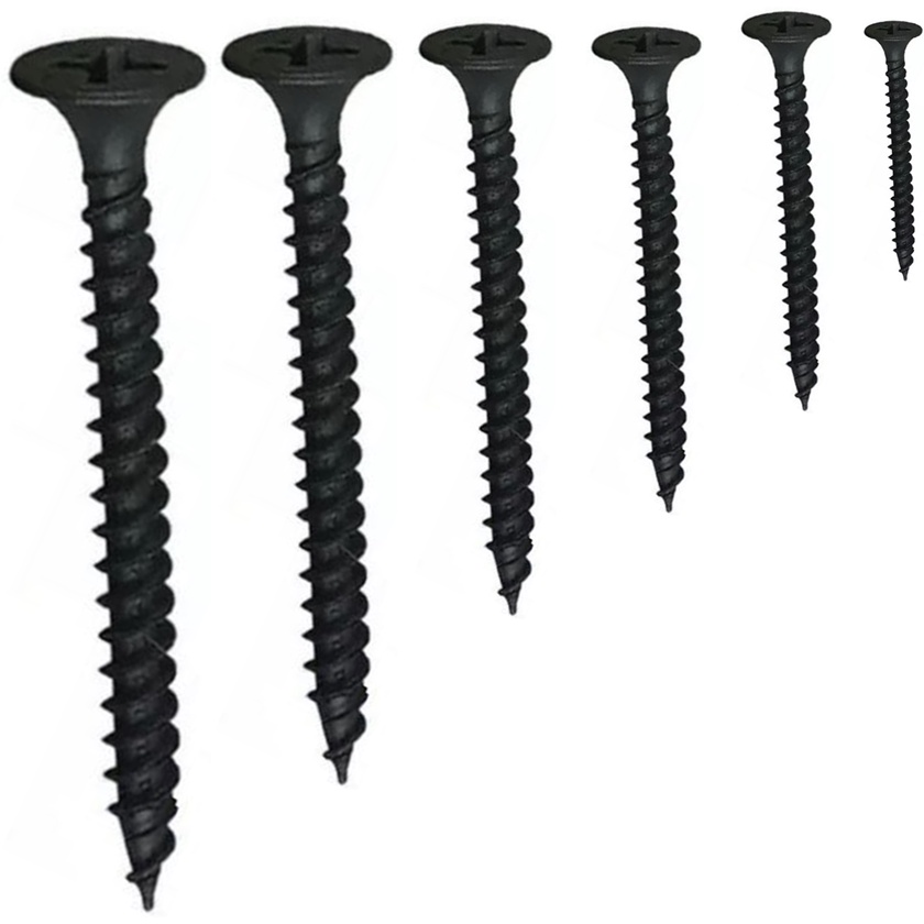 Black Screw 6 x 2 inches for wood Gypsum Screw Drywall Screw Grabber