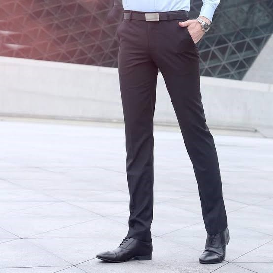 black skinny slacks mens