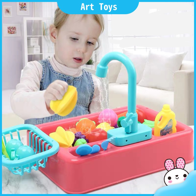 Kitchen Sink Play Set Role Play Dishwasher Toy | Educational Fun ...