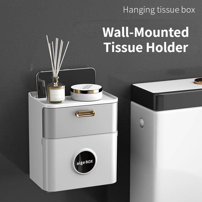 Toilet Tissue Holder Tissue Box Toilet Paper Rack Tissue Tray