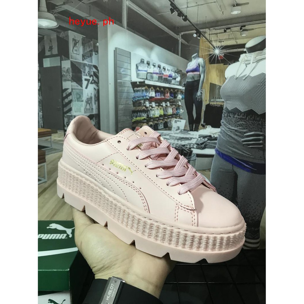 puma suede platform creepers