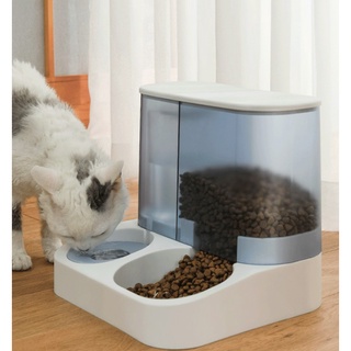 2.8L large Capacity Dog Cat 2in1 Auto Water Food Integrated Feeder Cat Dog Food Water Bowl COD