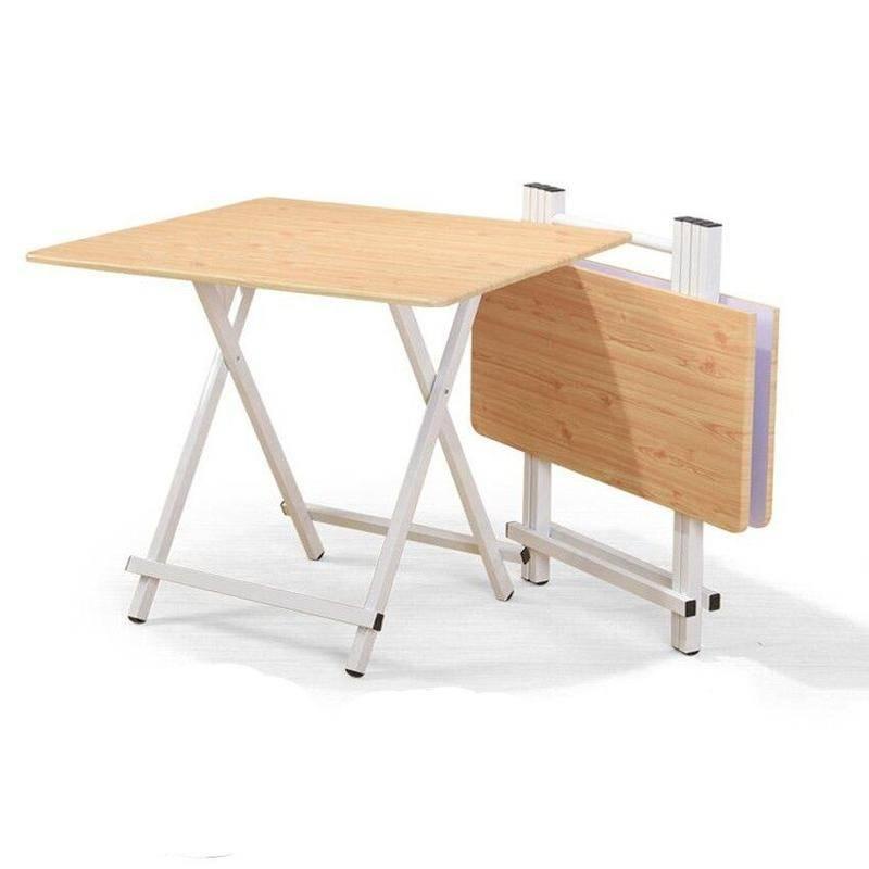 Folding Table Home Dining Table Computer Desk 60×60×55 Cm Portable