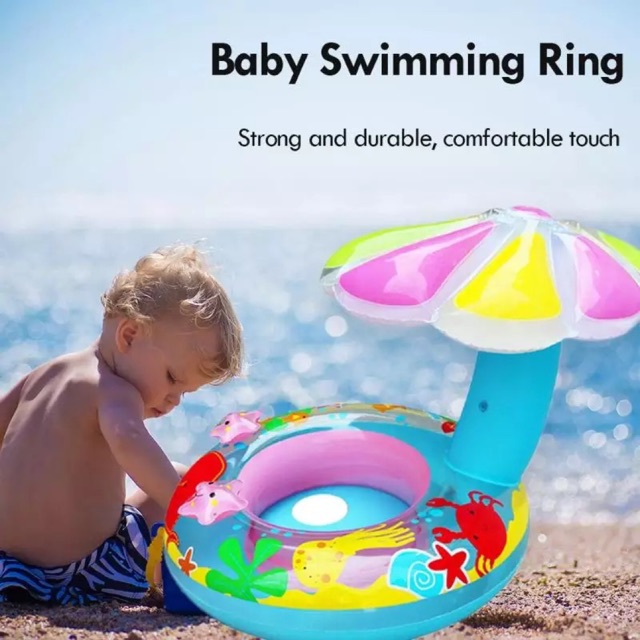 baby pool float with umbrella