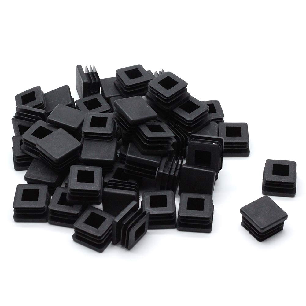 1 Inch Square Tubing End Cap Plug Black Plastic Fence Post Pipe Cover Insert Chair Leg Glide Pack Of 50 Shopee Philippines