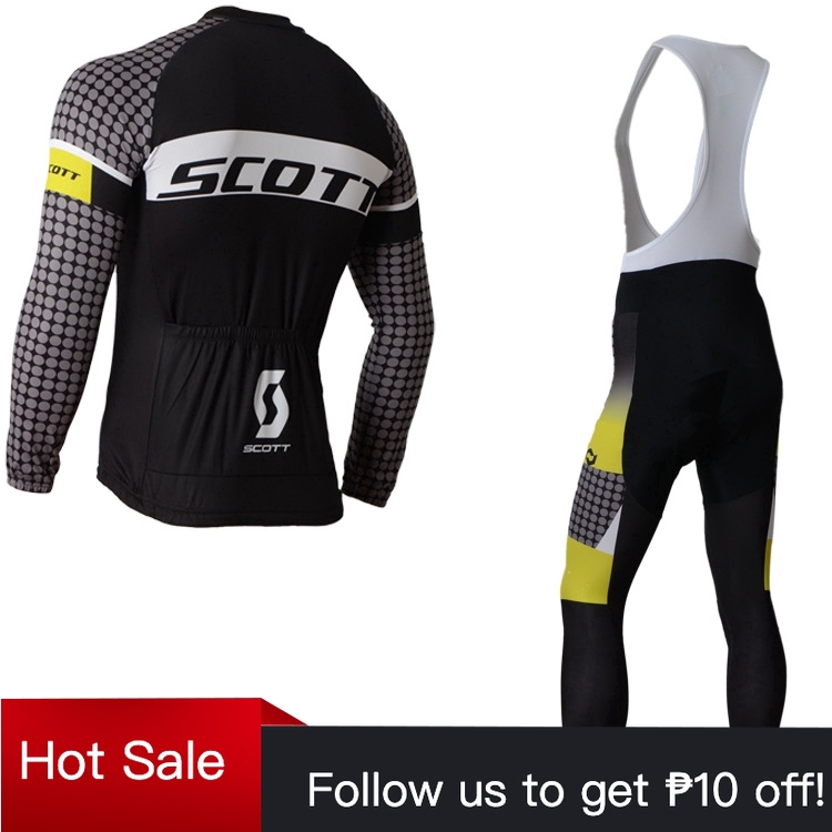 scott long sleeve cycling jersey