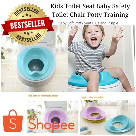 Kids Toilet Seat Baby Safety Toilet Chair Potty Training Seat Baby Soft ...