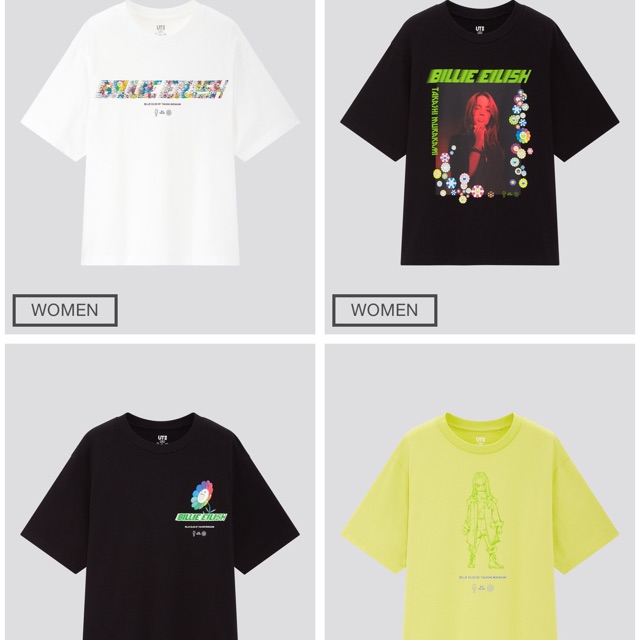 billie eilish uniqlo t shirt