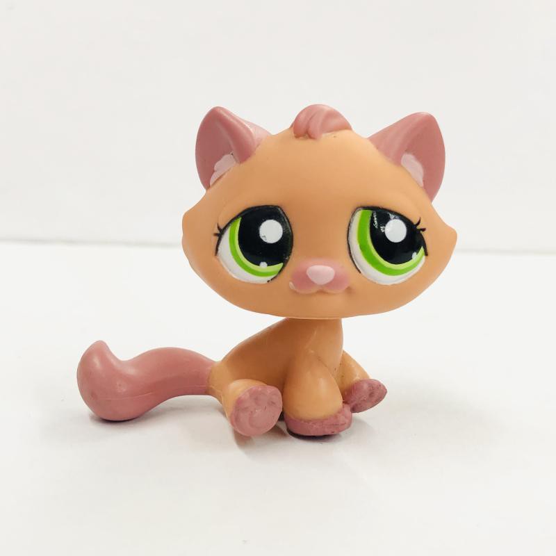 LPS CAT Rare Littlest Pet Shop Bobble Head Toys Brown PERSIAN Cat 2440