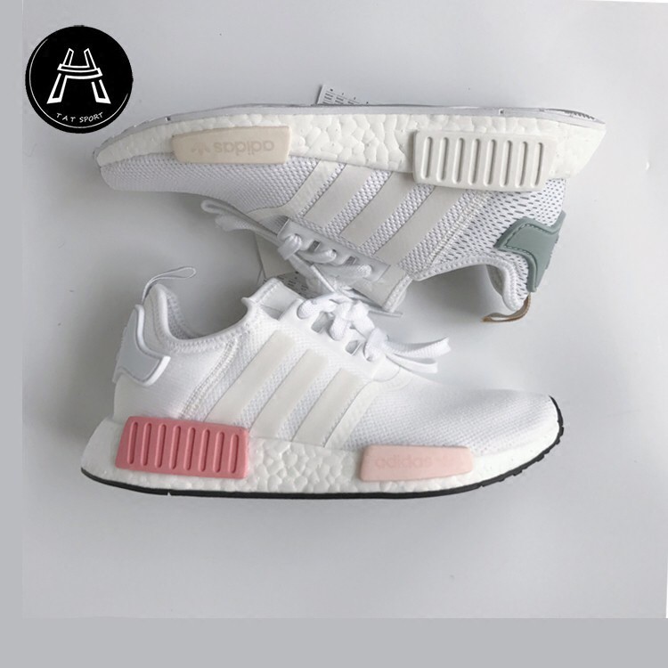 adidas nmd white mint green