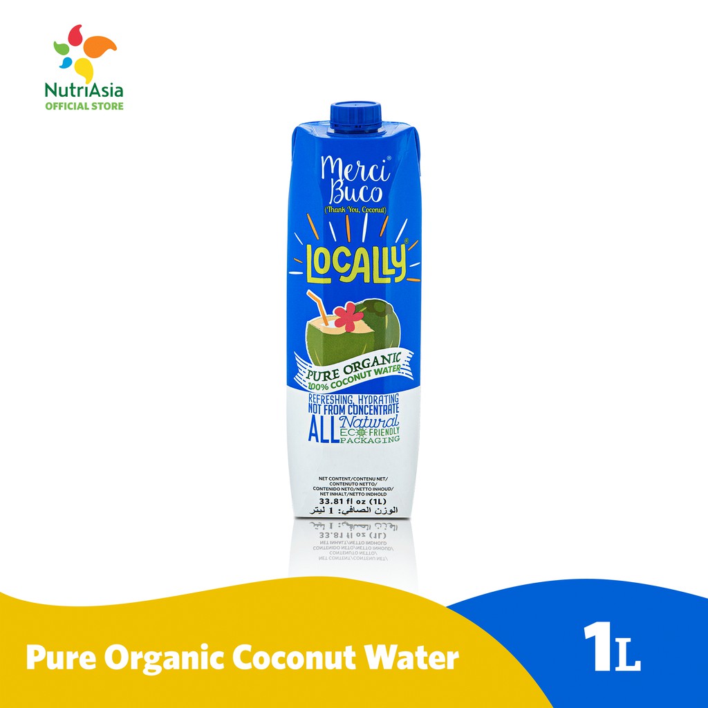 Locally Organic Coconut Water Original 1L Shopee Philippines
