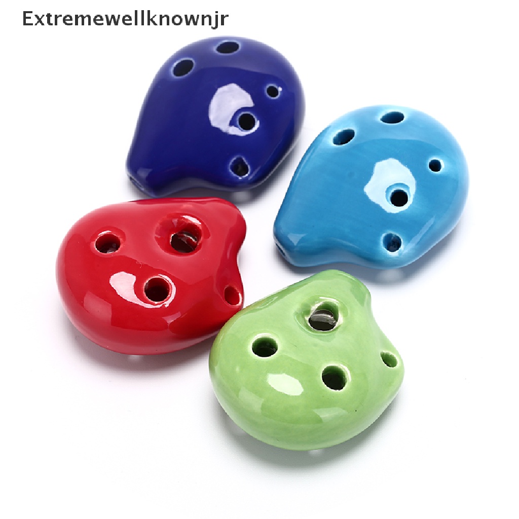 ERPH 6 Hole Ocarina Ceramic C Legend Ocarina Flute Instrument 4 colors accessories . Shopee