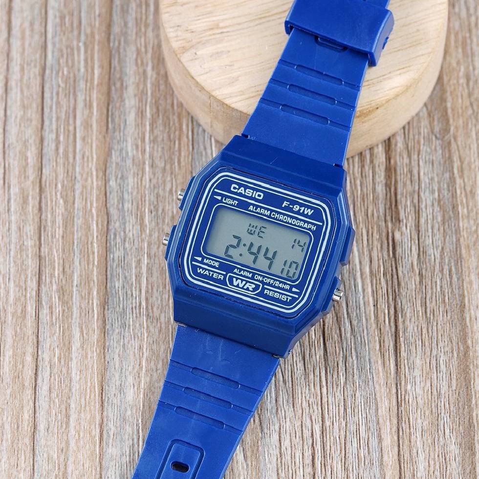 casio f91w blue