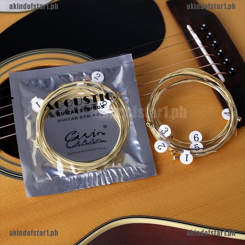 for Electric Acoustic Guitar Beginners Performers YEEHO 4 Sets of 6 Guitar Strings Replacement Steel String for Acoustic Guitar 2 Copper Set and 2 Multicolor Set 