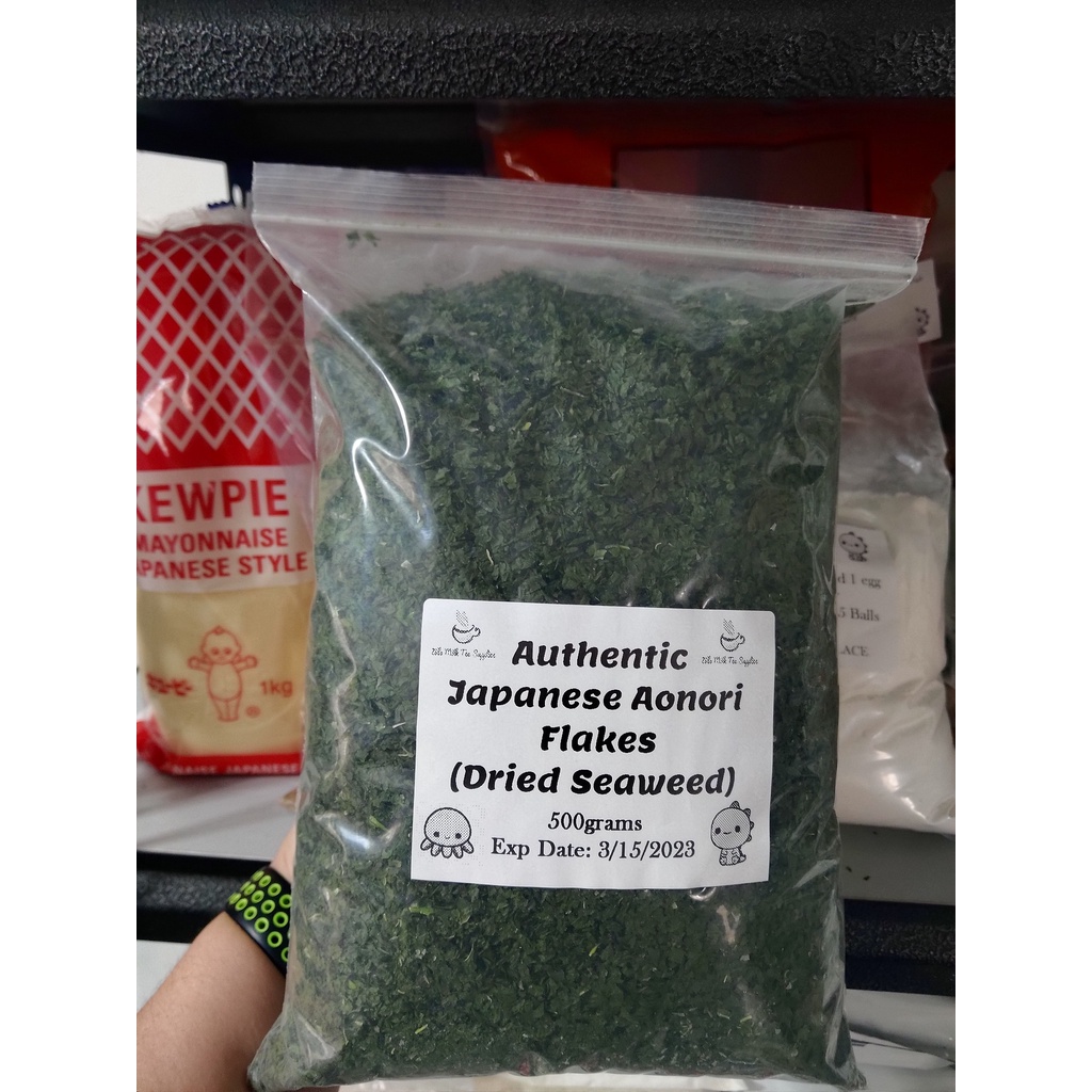 Authentic Japanese Aonori Flakes Dried Seaweed 500g Shopee Philippines