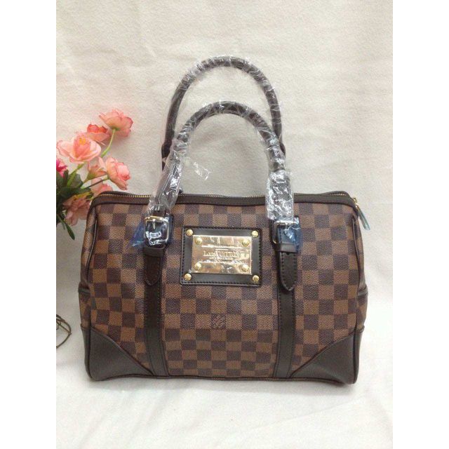 LOUIS VUITTON Damier Ebène Canvas Berkeley Bag - Chelsea Vintage