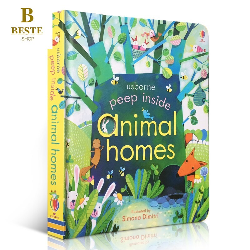 Featured image of 【Ready Stock】Peep Inside Animal Homes English 3D Flap Picture Books English Books for Children