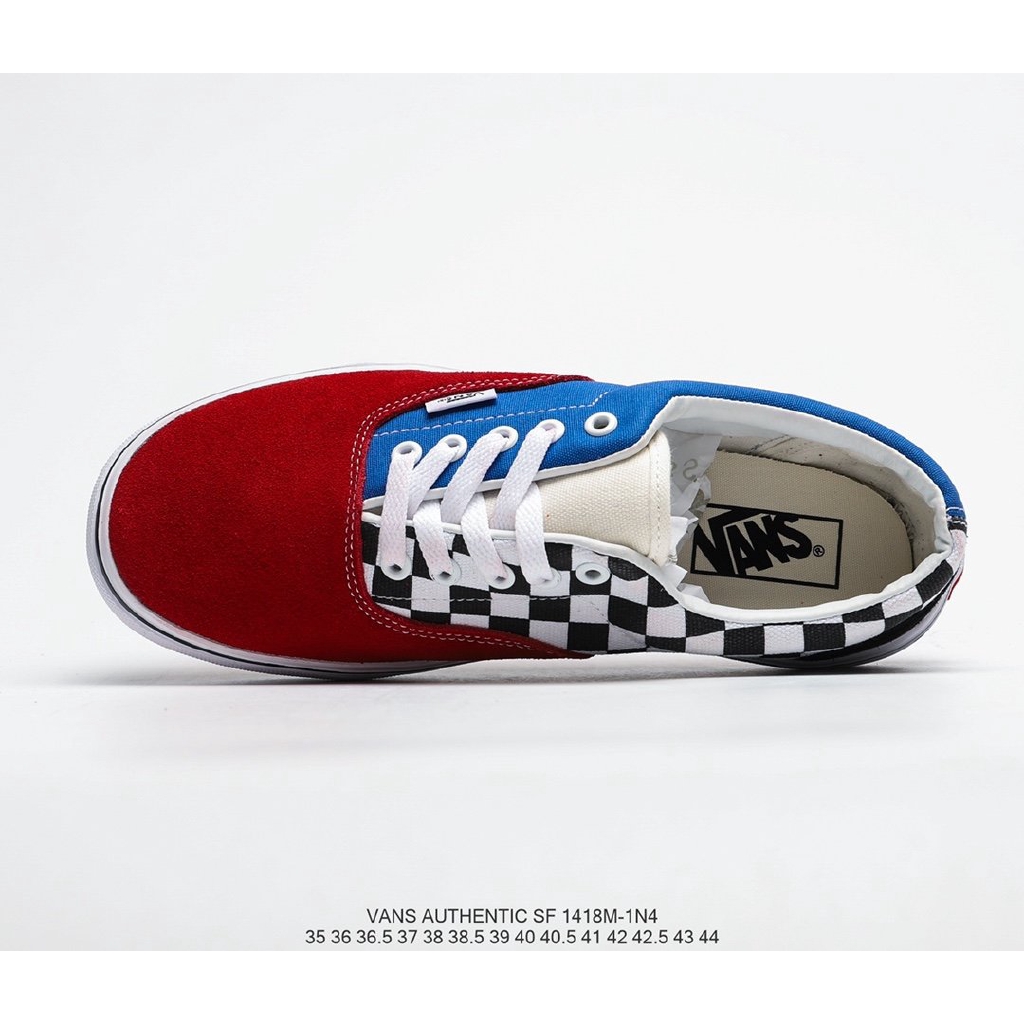 vans shoes red and blue