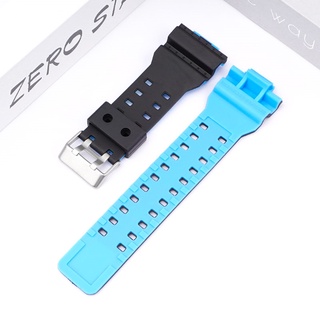 For Casio G-SHOCK GA-100 110 GD-100/110/120 G-8900 GLS-100 Matte Double Color Resin Sport Strap Replacement Watch Band #8