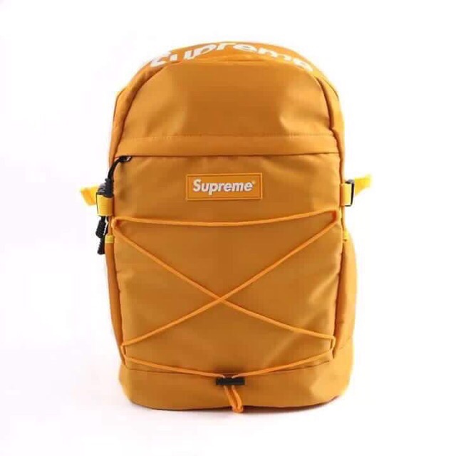 supreme yellow backpack