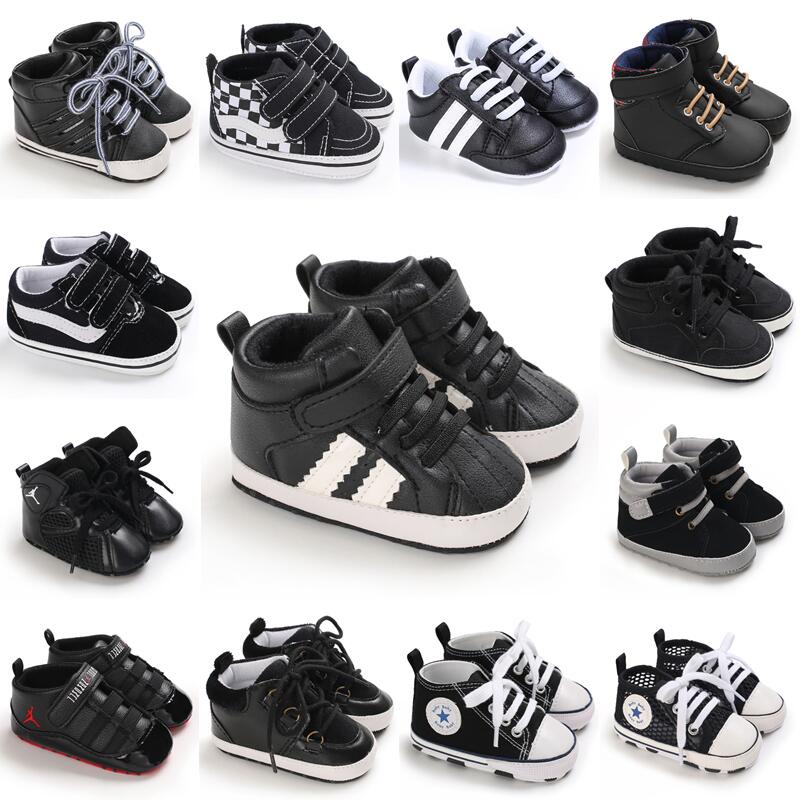 Black Baby Shoes Casual Baby Boy Shoes Christening First Walker ...
