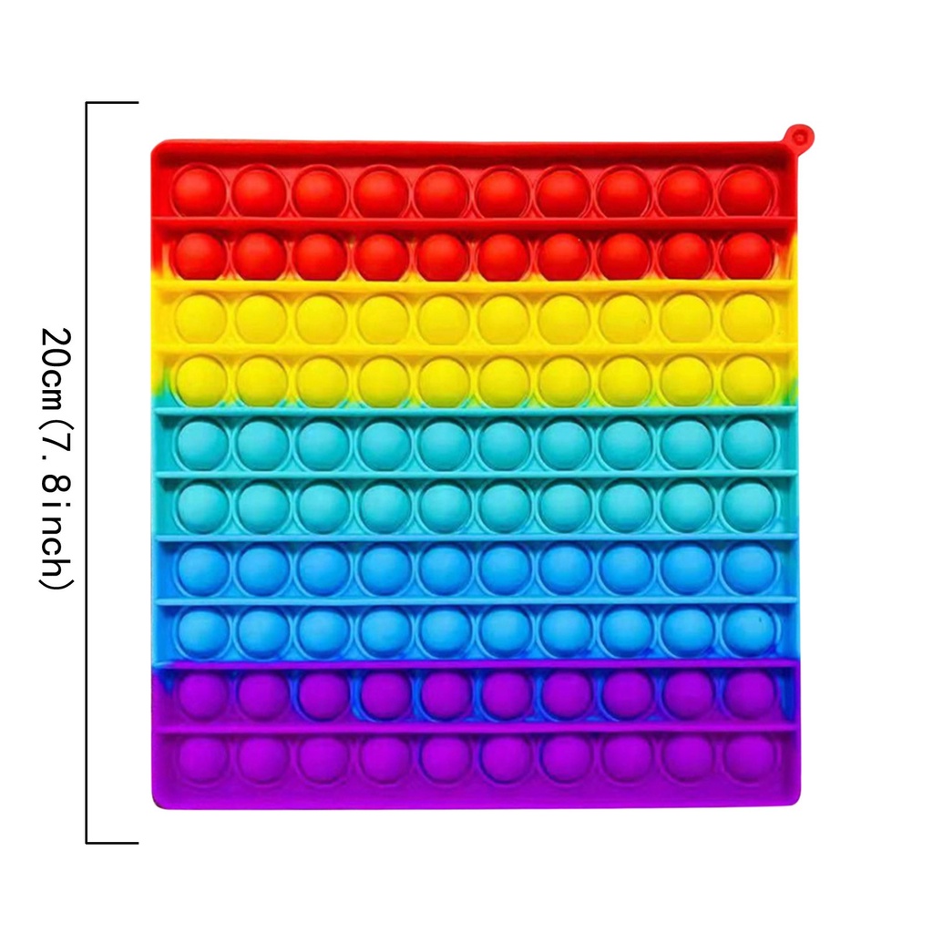 20 Cm Big Size Silicone Rainbow Pop It 