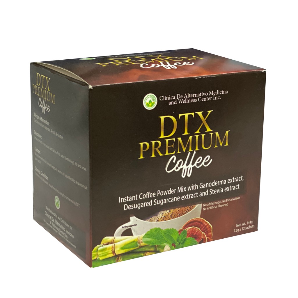 DTX Premium Coffee Instant Coffee Powder Mix with Ganoderma