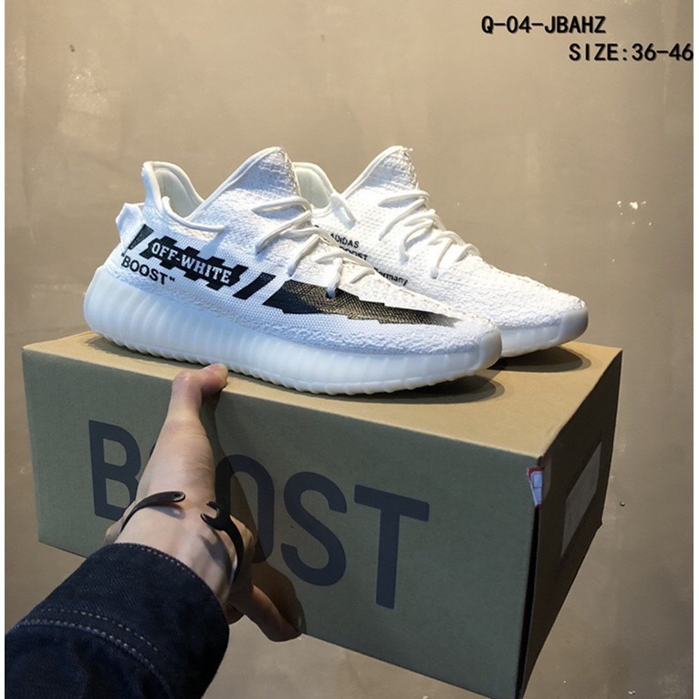 Off White x Adidas Yeezy Boost 350 V2 men's and women's brea | Shopee  Philippines