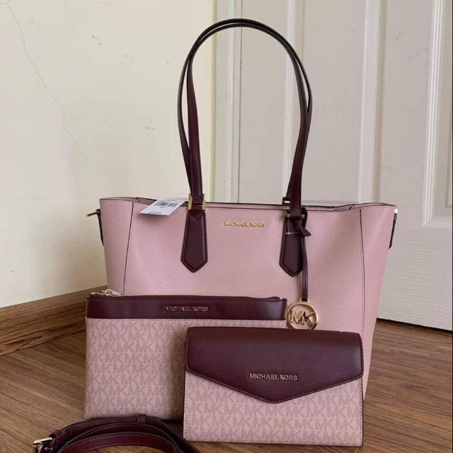 MICHAEL KORS Crossbody Kimberly Large 3 In 1 Leather Tote 35H9GKFT9T ...