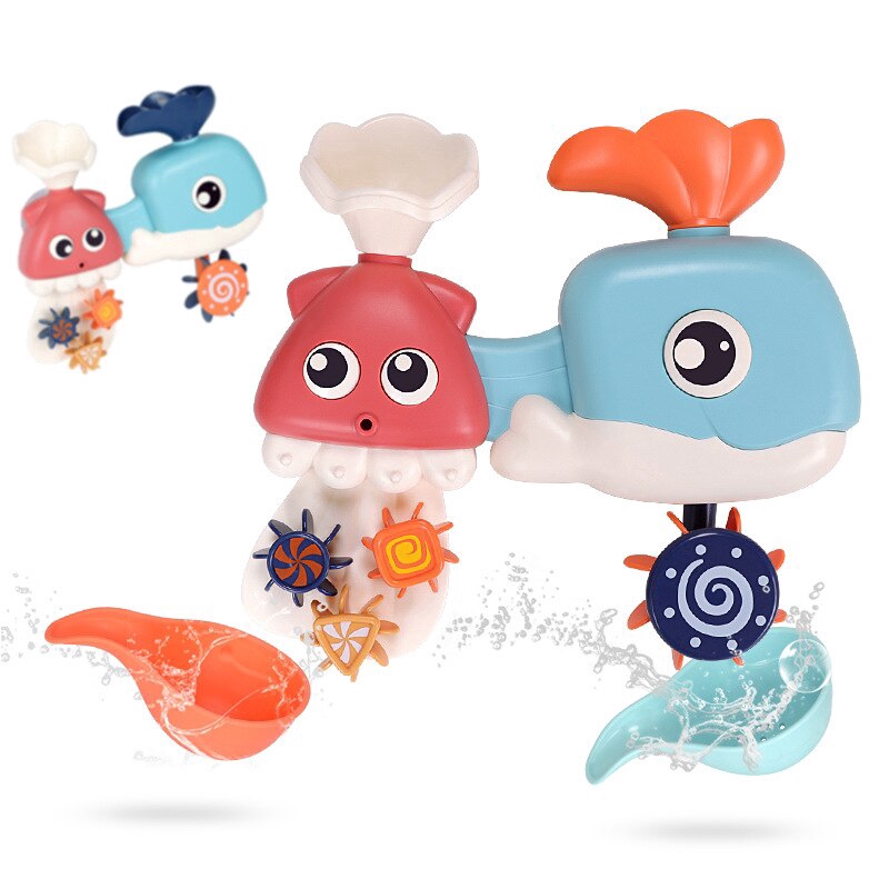 whale bath toys