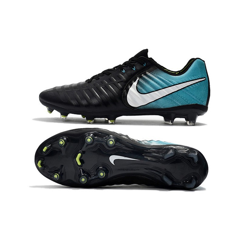 nike tiempo black and blue