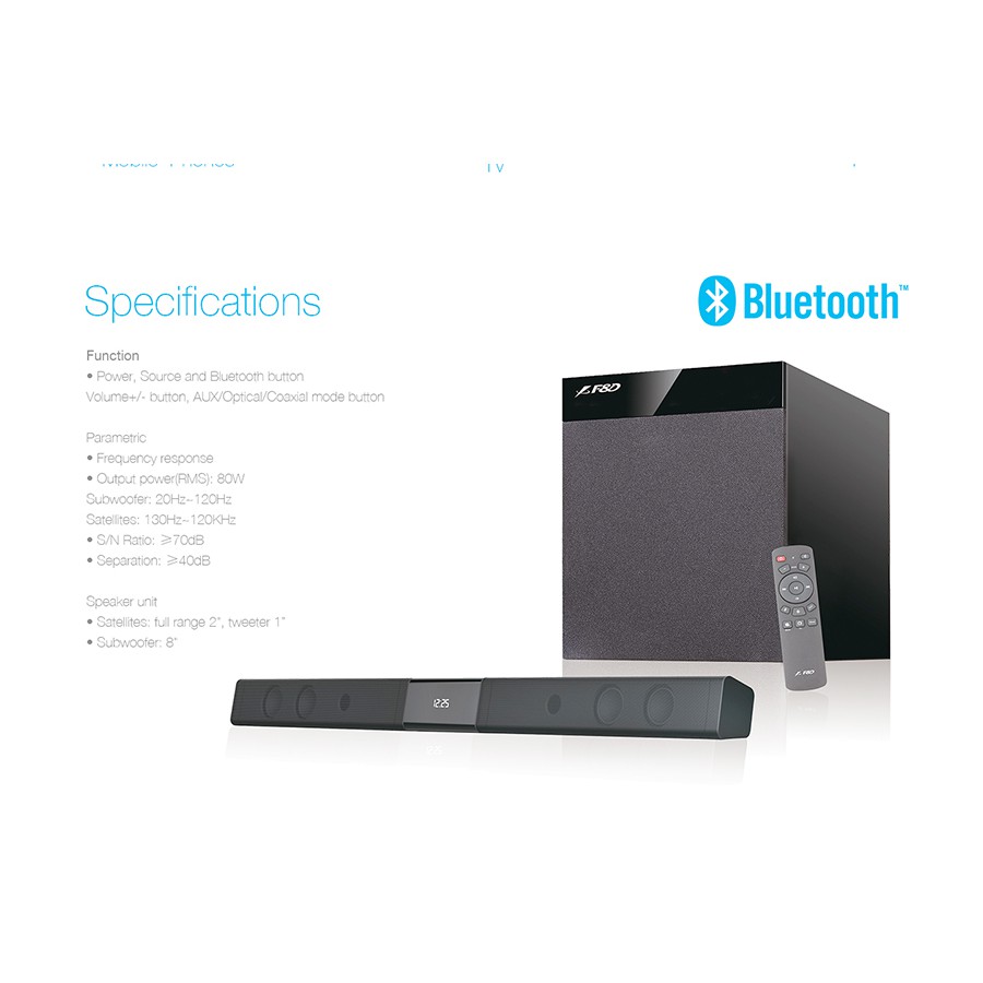 f&d soundbar speaker system
