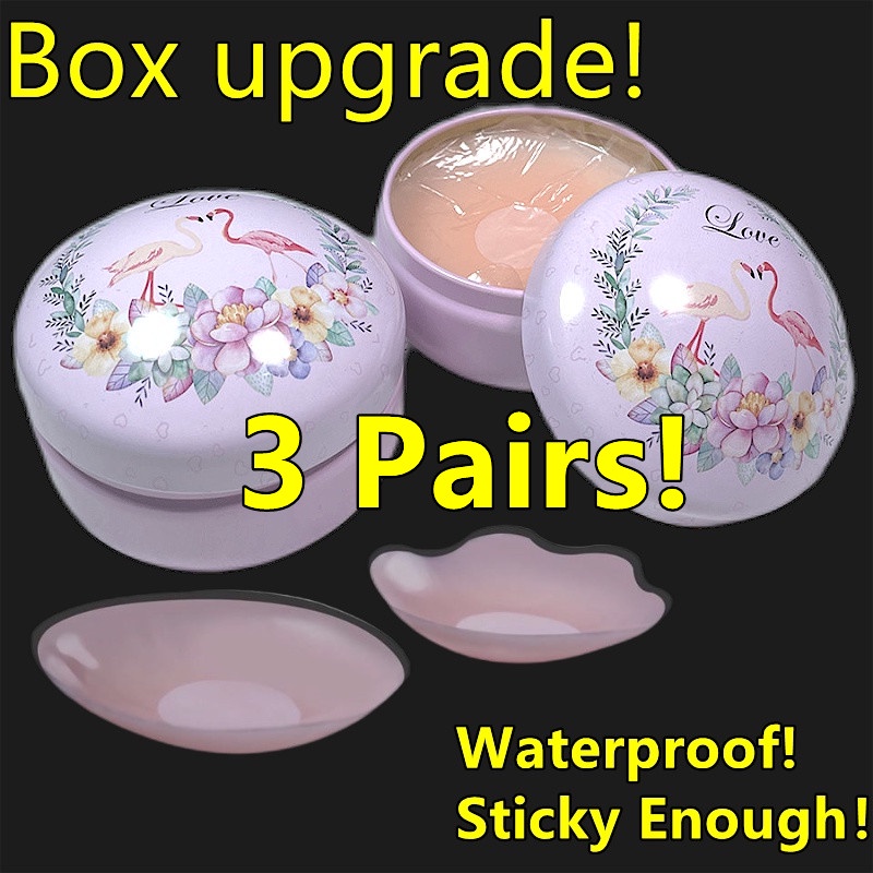 3 Pairs Silicone Nipple Tape Tapies Nipple Cover Nipple Tape Reusable