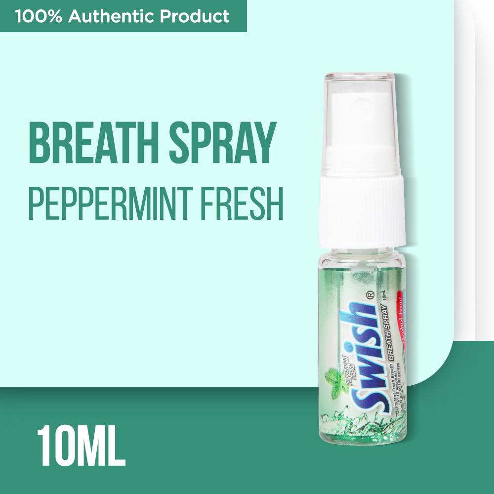 Swish Breath Spray Peppermint Fresh 10 mL Shopee Philippines