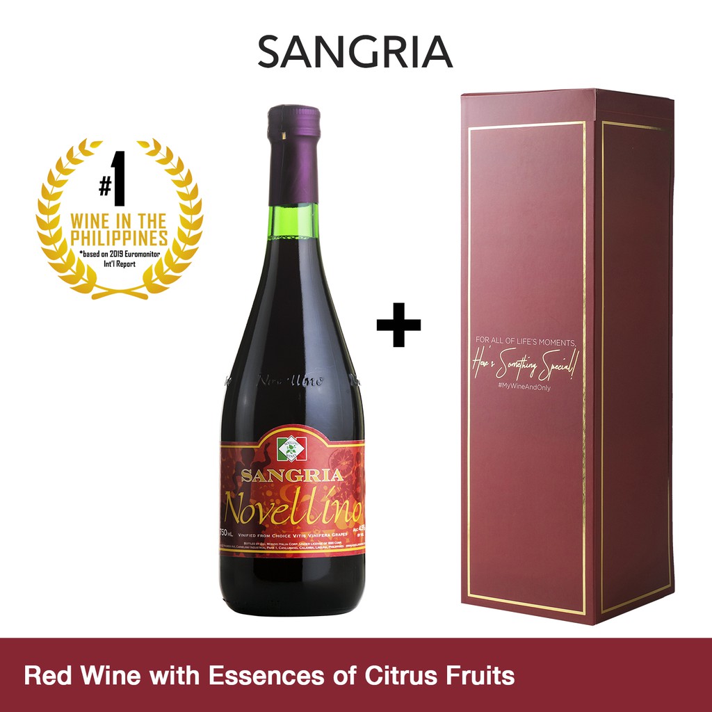 Novellino Sangria Red Wine 750 mL w/ Premium Gift Box