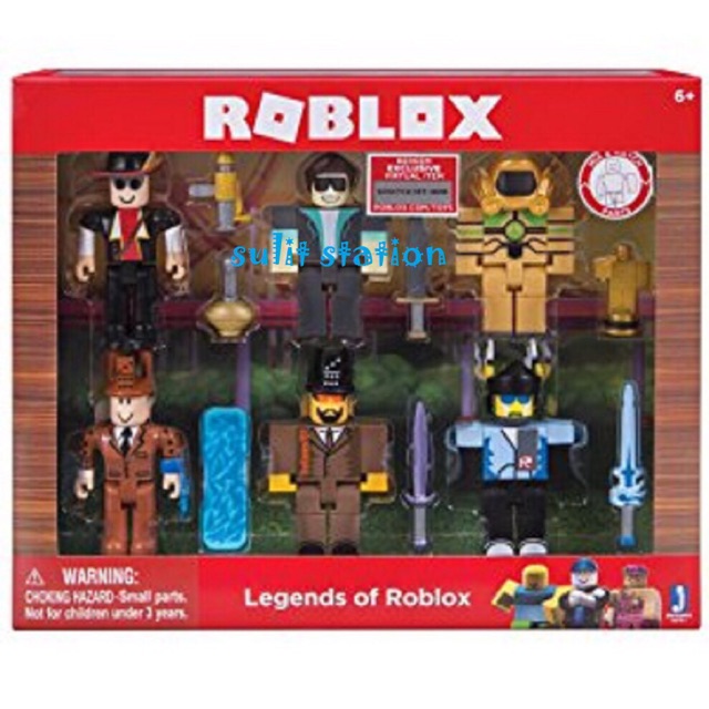 Roblox Lego Like Minifigures Set Of 6 Toy Figures Shopee Philippines - roblox 6 in 1 legends of roblox shopee philippines