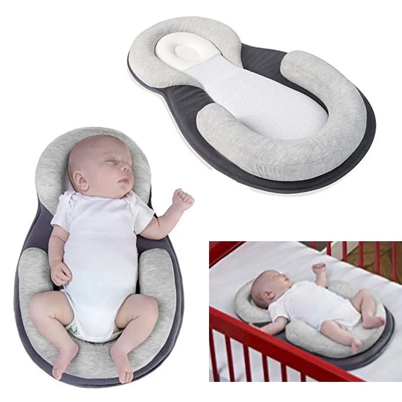 Prevent Flat Head Anti Roll Newborn Baby Infant Memory Pillow 0-1 Years Old YU 