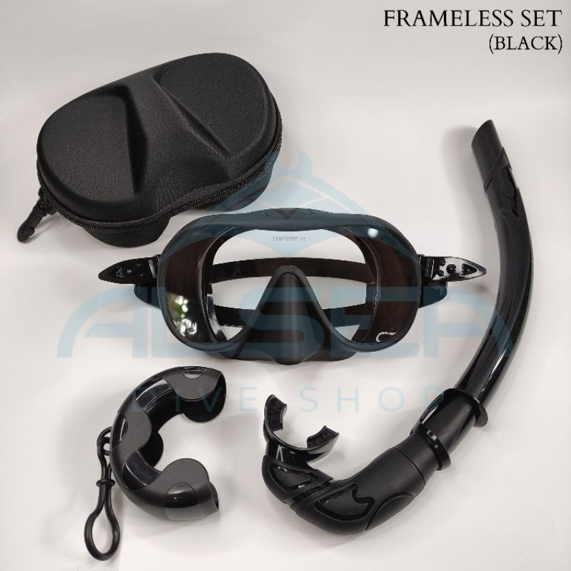 ALSEA FRAMELESS SET "Frameless freediving snorkeling mask & Foldable