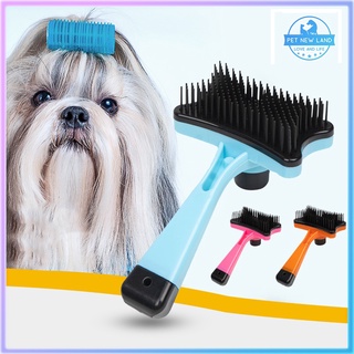 Pet New Land Pets hair brush dog and cat fur remover hair grooming brush